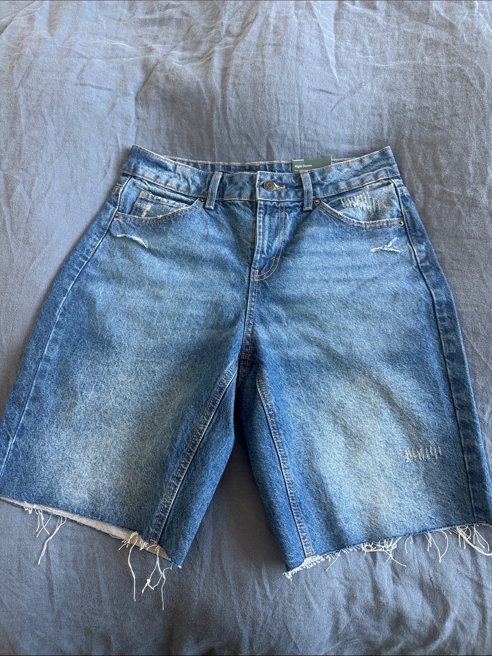 New with Tags Target Wild Fable Light Blue Distressed Denim Shorts Jorts